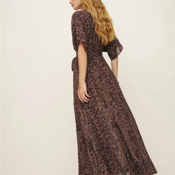 Reformation Maxi Dress with 3/4 Sleeves for Wedding Guest - Picture 3 of 5